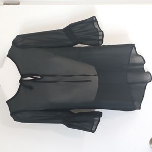 Ambiance apparel black blouse